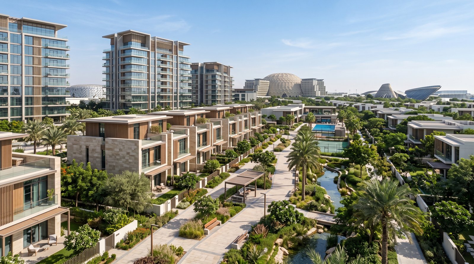 Expo City Dubai apartments townhouses and villas for investors